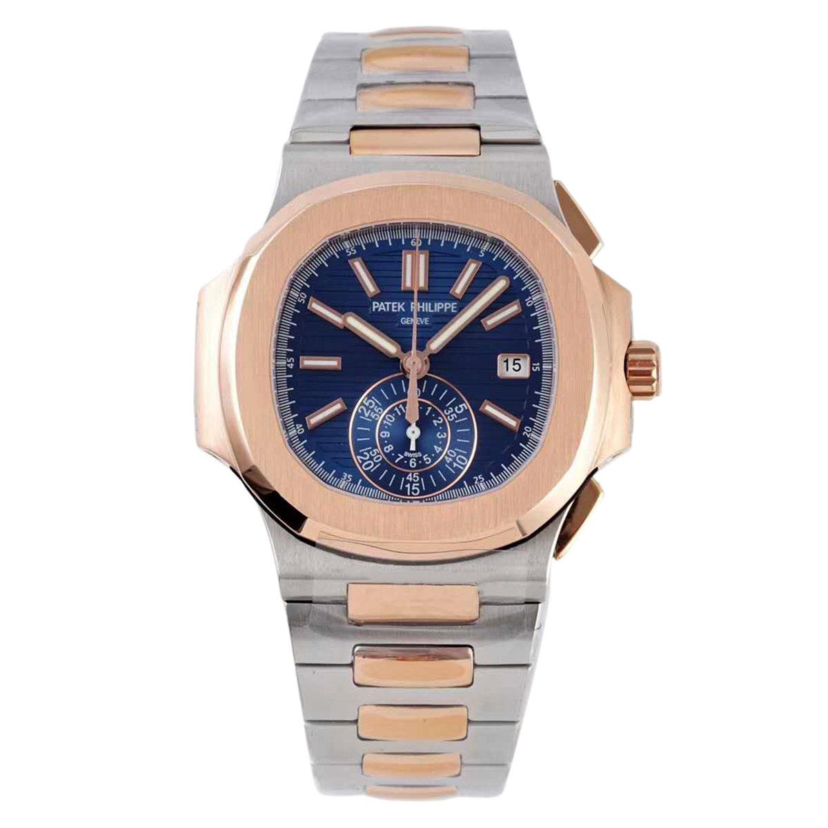 Nautilus Chronograph 5980/1AR in Steel and Rose Gold