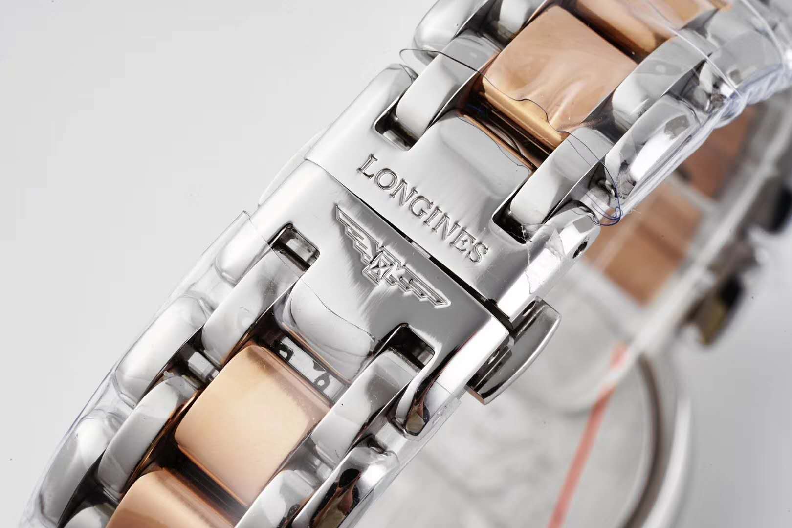 Primaluna MOP White Dial with D1am0nd Markers and D1am0nd Bezel in Rose Gold