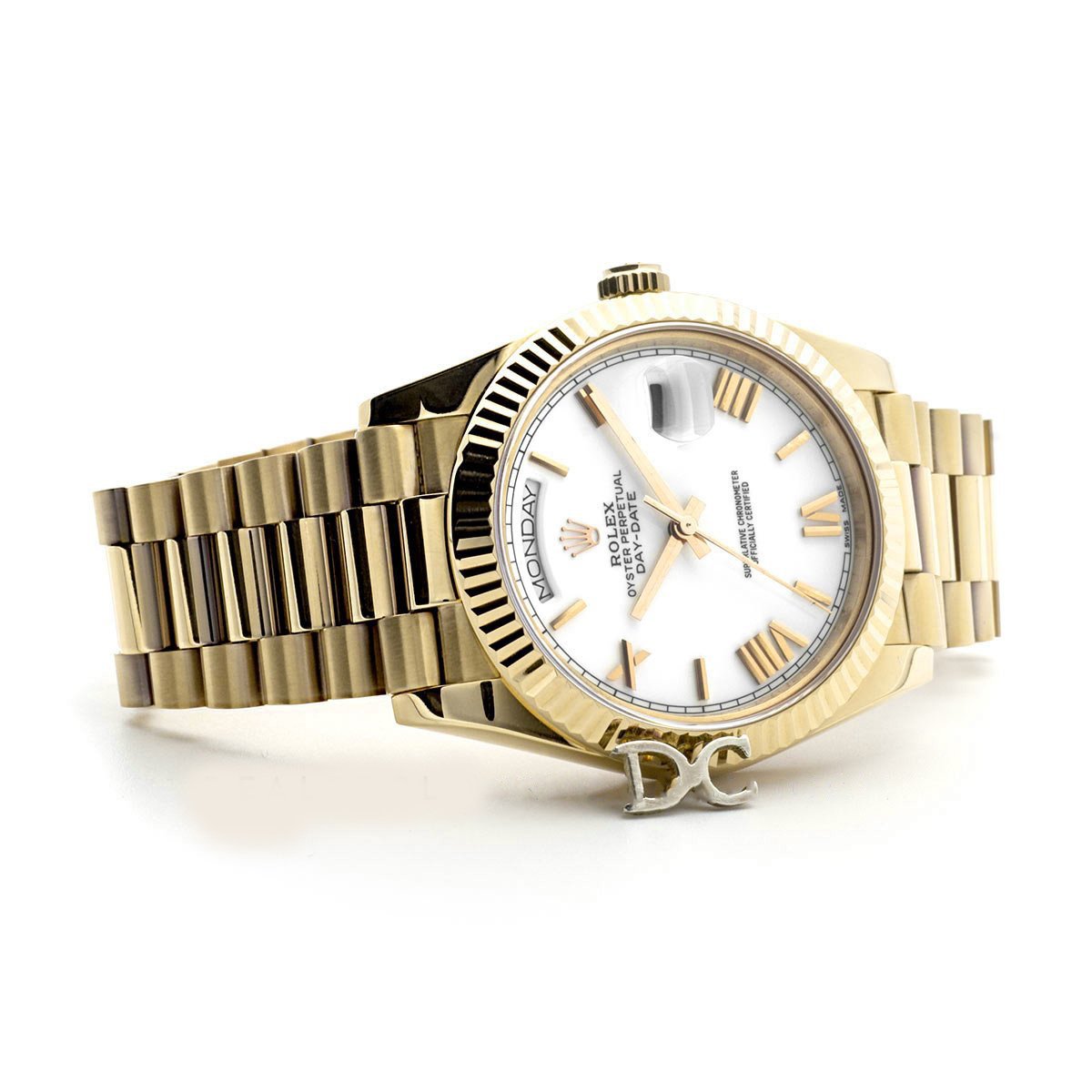 Day-Date 40 228238 White Dial in Yellow Gold