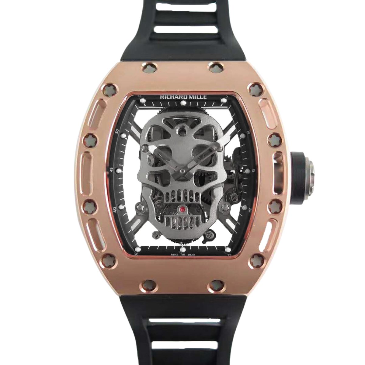RM 052-01 Tourbillon Skull in Rose Gold