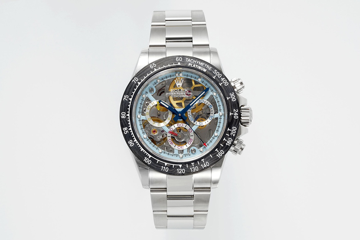 Blaken Daytona Skeleton Dial in Steel