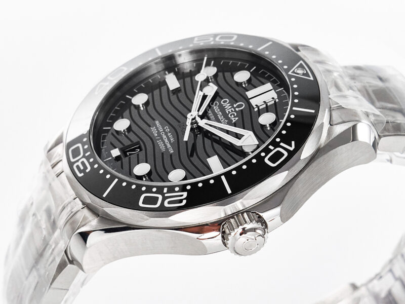 Seamaster Diver 300M VSF 1:1 Best Edition Black Ceramic Black Dial on SS Bracelet A8800 V2